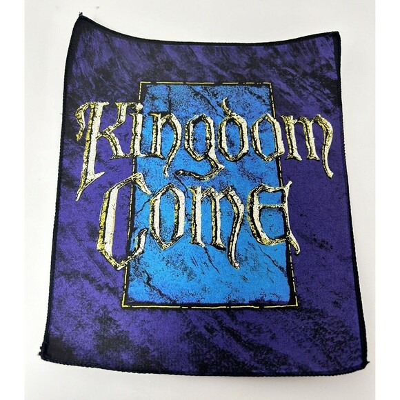 Vintage KINGDOM COME Back Patch 14" x 12" Sew On 80s 90s Metal, Rock, Christian - Picture 12 of 12